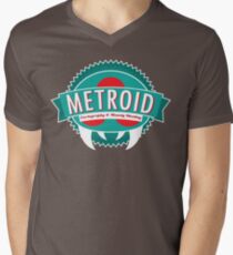 Metroid Cartography and Bounty Hunting Men's V-Neck T-Shirt