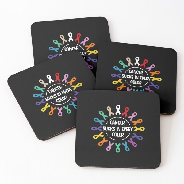 Artikelvorschau, Cancer Sucks In Every Color, Fight Cancer Awareness Ribbons entworfen und verkauft von TheReallyNiceStuff.