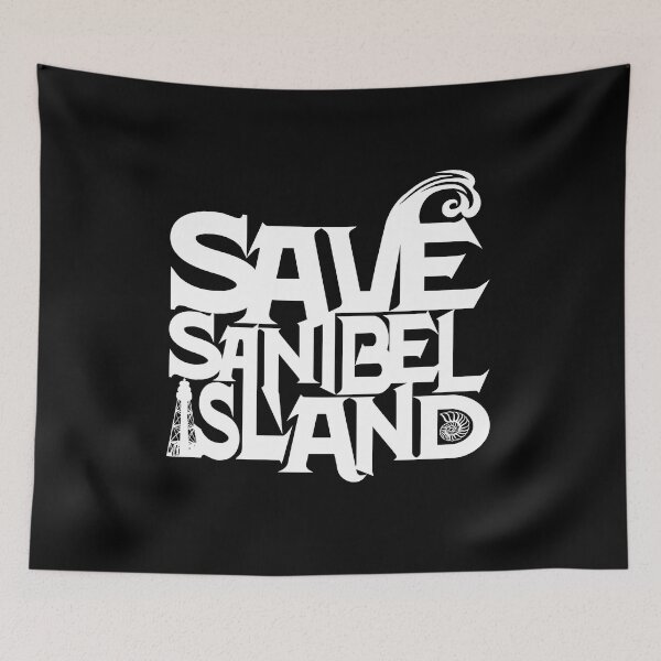 Item preview, SAVE SANIBEL - BLACK & WHITE SOUTHWEST FLORIDA, SANIBEL PIER HURRICANE IAN 2022 #SUPPORT LOCAL PIER T-SHIRT designed and sold by Real-Humdinger.