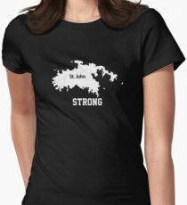 st. john strong Women's Fitted T-Shirt
