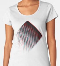 3D Minimal Techno Chaos Women's Premium T-Shirt