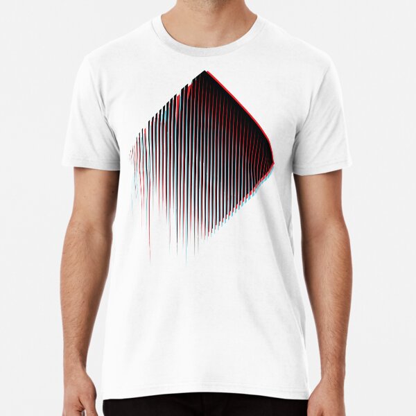 3D Minimal Techno Chaos Premium T-Shirt
