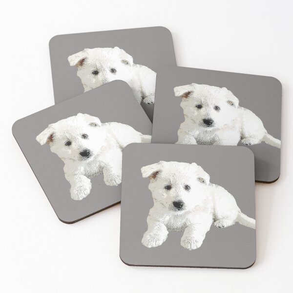 Item preview, White Swiss Shepherd Puppy Dog designed and sold by Elarex.