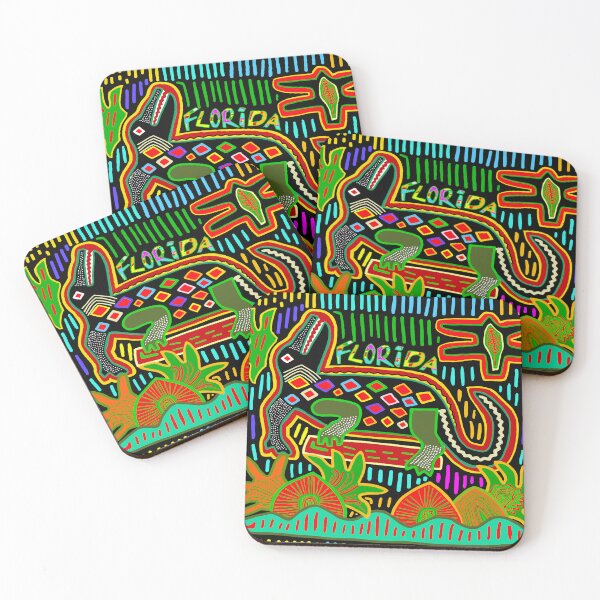 Item preview, Florida Hurricane Alligator - Green Orange Blue yellow designed and sold by Esprit-Mystique.
