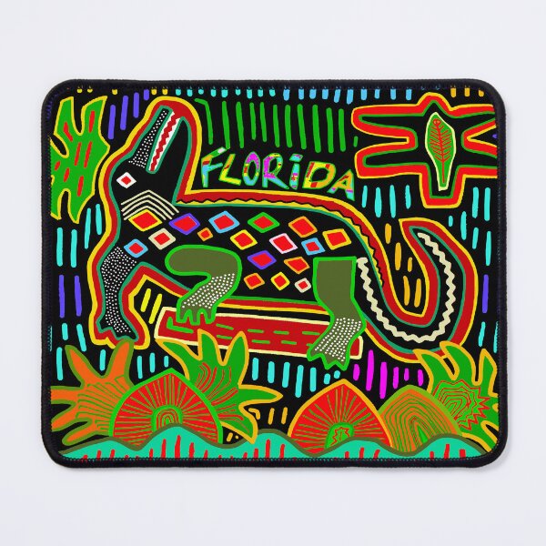 Item preview, Florida Hurricane Alligator - Green Orange Blue yellow designed and sold by Esprit-Mystique.