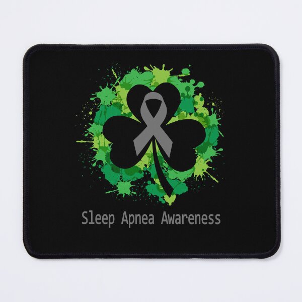 Item preview, Sleep Apnea Awareness Clover Ribbon Happy Patricks Day Support Sleep Apnea Warrior Gifts designed and sold by Tammyilaria.