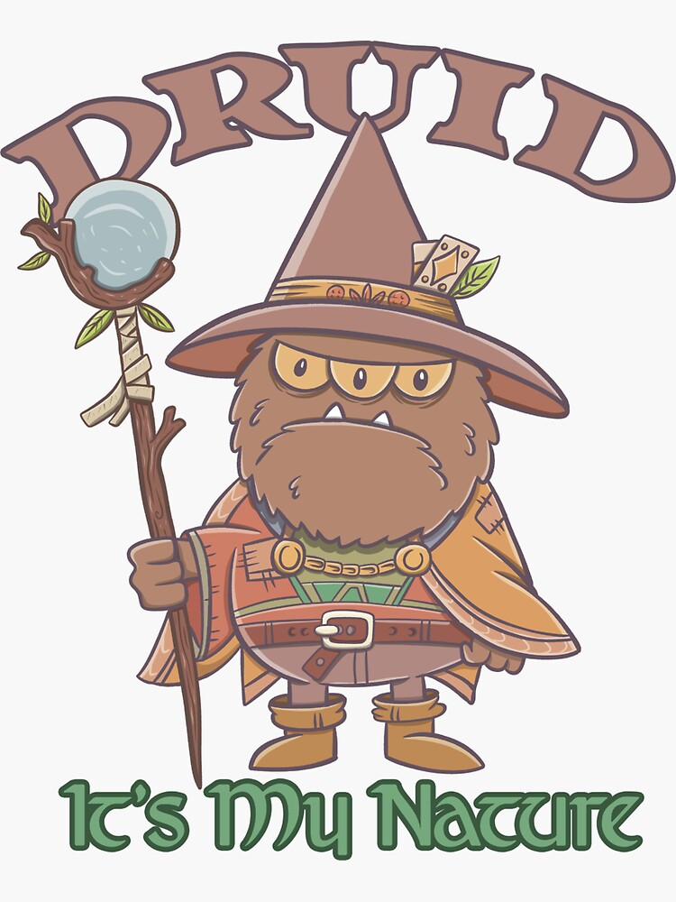 Rpg Druid Class Sticker For Sale By Imaginarstore Redbubble 3251