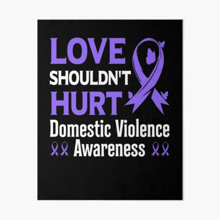 Premium Photo  Watercolor illustration purple ribbon symbol domestic  violence awareness month october