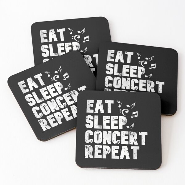 Item preview, Eat Sleep Concert Repeat Fitted T-Shirt designed and sold by CravenStore99.