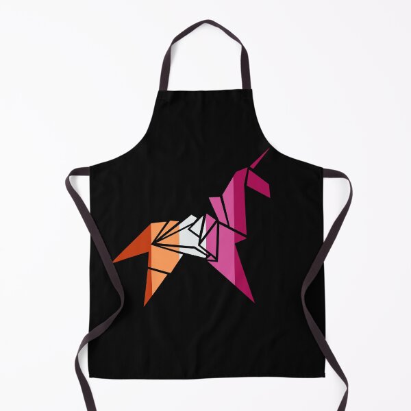 Item preview, Origami Unicorn Femme. Lesbian Pride designed and sold by Subtle Pride Shop.