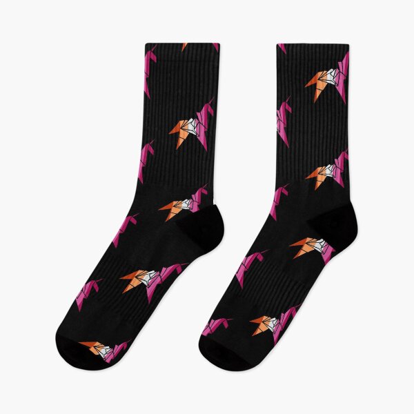 Item preview, Origami Unicorn Femme. Lesbian Pride designed and sold by Subtle Pride Shop.