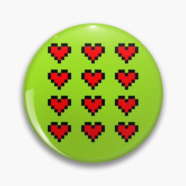 Aperçu de l'œuvre Coeurs 12 pixels - Rouge créée et vendue par RickSchoen.