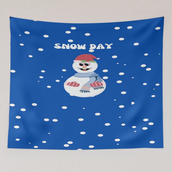 Item preview, Snow day with a snowman designed and sold by calibrit.
