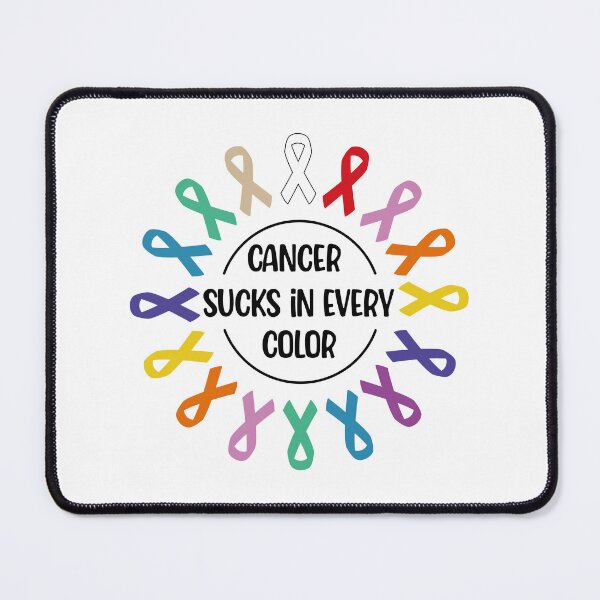 Artikelvorschau, Cancer Sucks In Every Color, Fight Cancer Awareness Ribbons entworfen und verkauft von TheReallyNiceStuff.