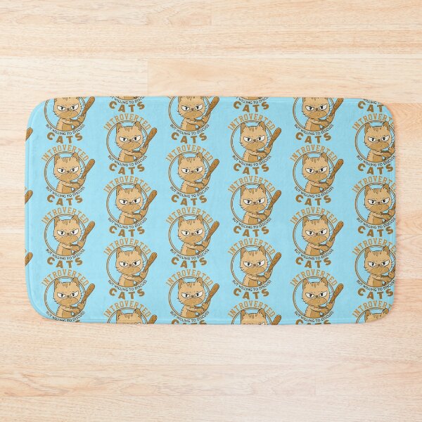 Item preview, introverted but willing to discuss funny cats designed and sold by ImaginarStore.
