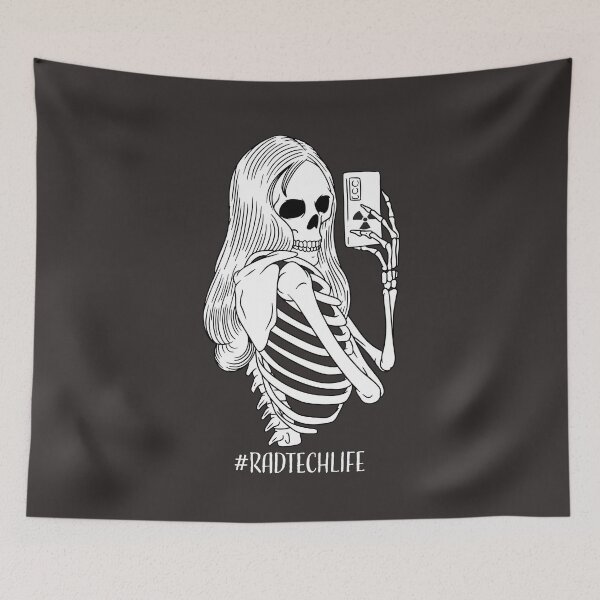 Item preview, Rad Tech Skelfie X Ray Technician Funny Radiology Art designed and sold by MrEddie10.