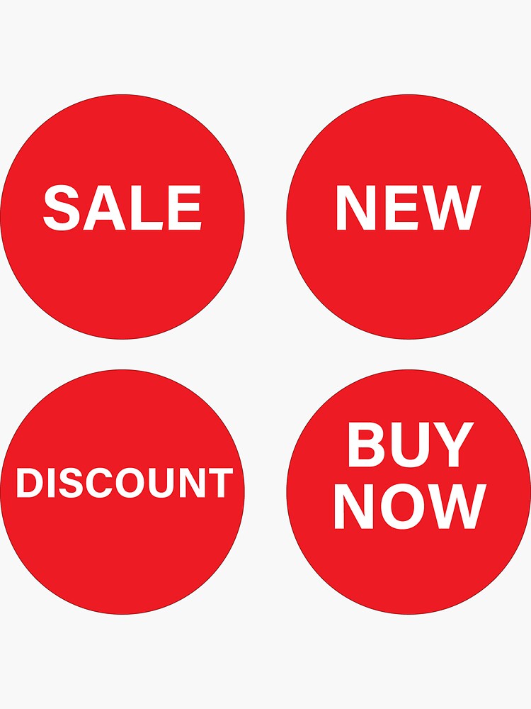 "Round Red Stickers x 4" Sticker for Sale by peterscarfo Redbubble