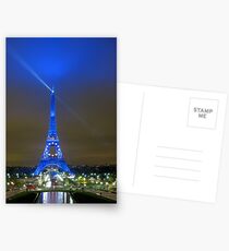 La Tour Eiffel En Bleu Postcards