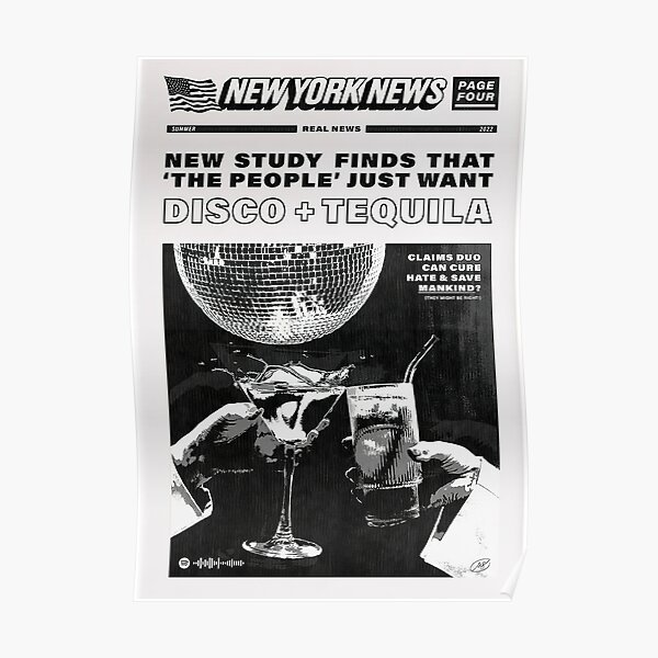 Titre Disco + Tequila Poster