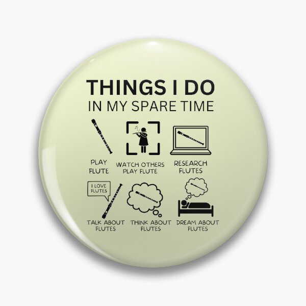 Item preview, Things I Do In My Spare Time For Flute Player And Orchestra Musicians As A Jazz Flutist designed and sold by Funwithmusic.