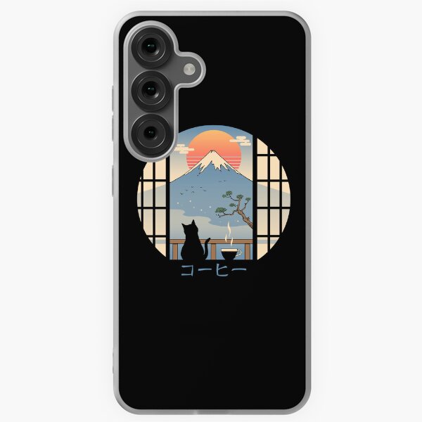 Item preview, Gato de café en el monte Fuji designed and sold by vincenttrinidad.