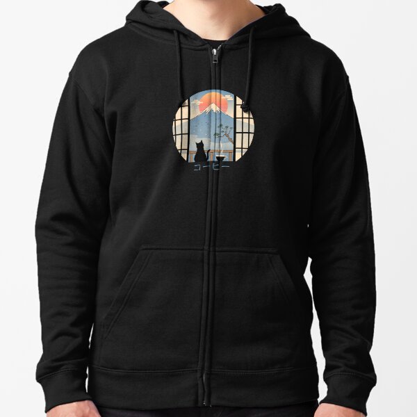 Item preview, Coffee Cat in Mt. Fuji designed and sold by vincenttrinidad.