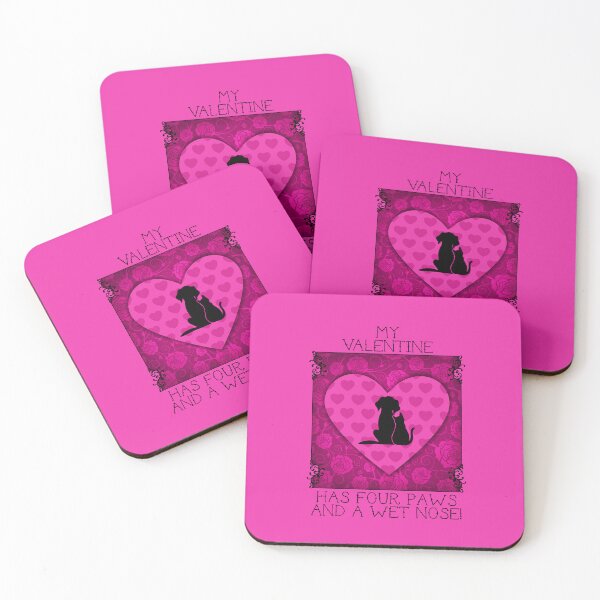 Item preview, My Valentine Has Four Paws…! (Pink on Pink) designed and sold by PawsitiveMum.