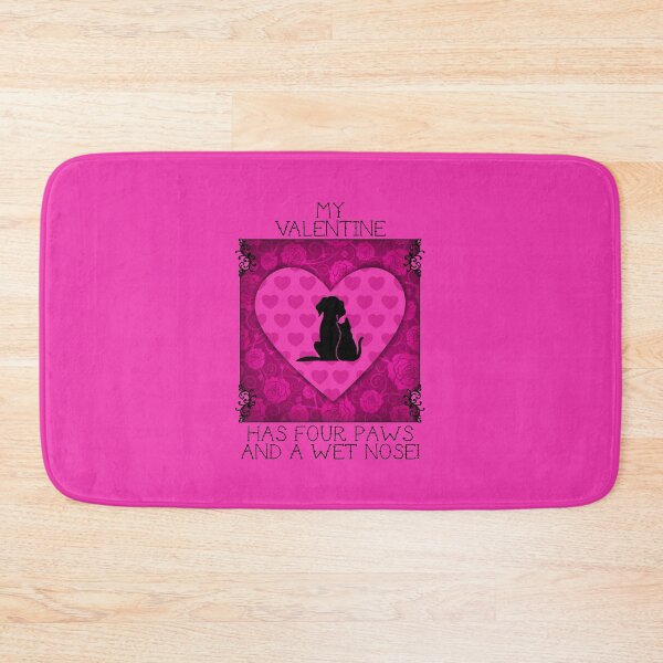 Item preview, My Valentine Has Four Paws…! (Pink on Pink) designed and sold by PawsitiveMum.