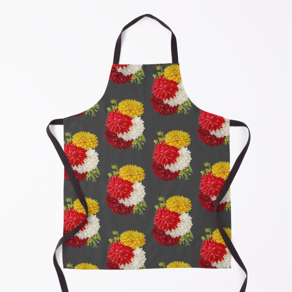 Item preview, The Dahlia Flower In Magenta, Red, White And Yellow. A Dahlia Bouquet designed and sold by Eklectikos.