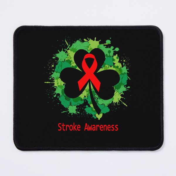Item preview, Stroke Awareness Clover Ribbon Happy Patricks Day Support Stroke Warrior Gifts designed and sold by Tammyilaria.