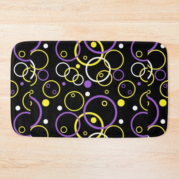 Item preview, Circles Background Non-binary. Nonbinary Pride designed and sold by Subtle Pride Shop.