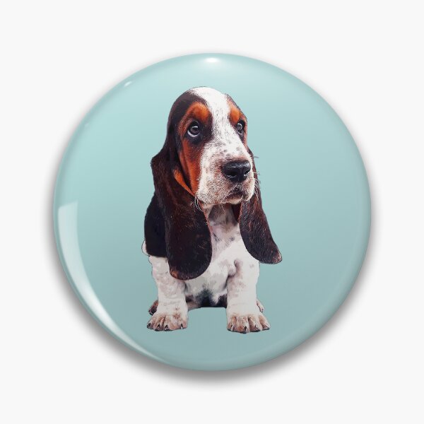 Item preview, Basset Hound Cute Puppy Dog designed and sold by ElegantCat.