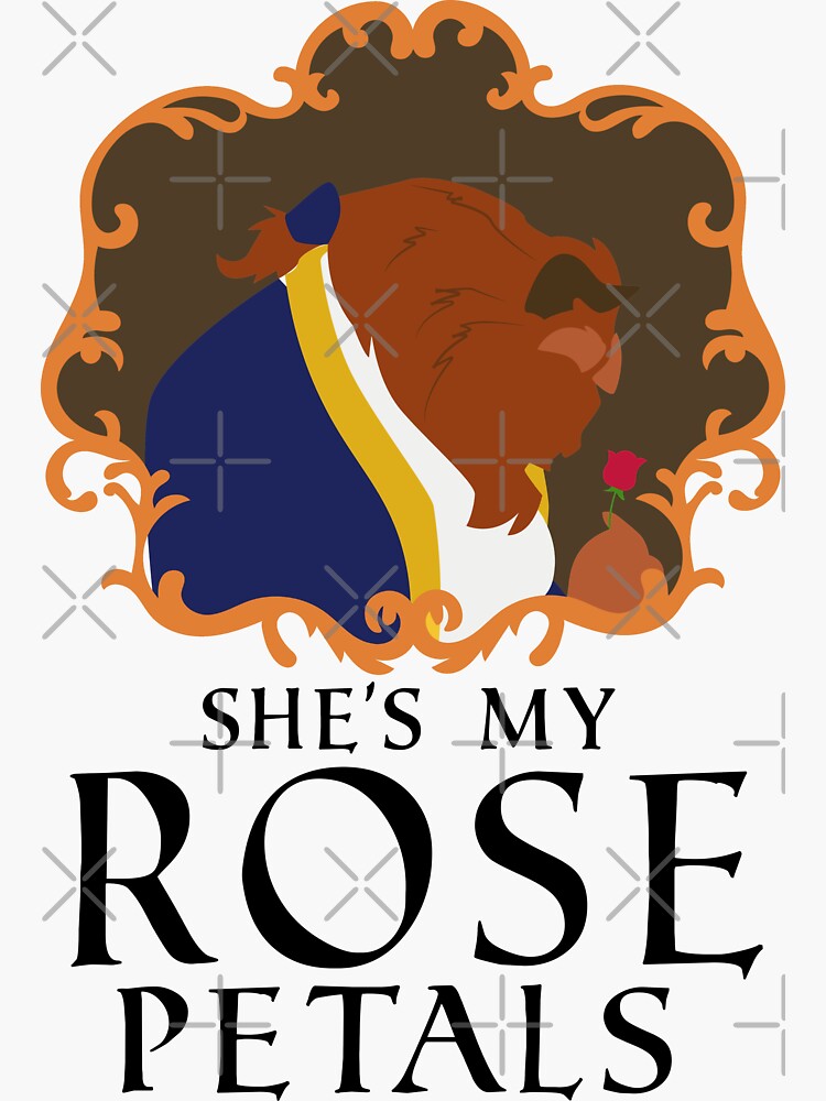 Discover She's My Rose Petals Sticker