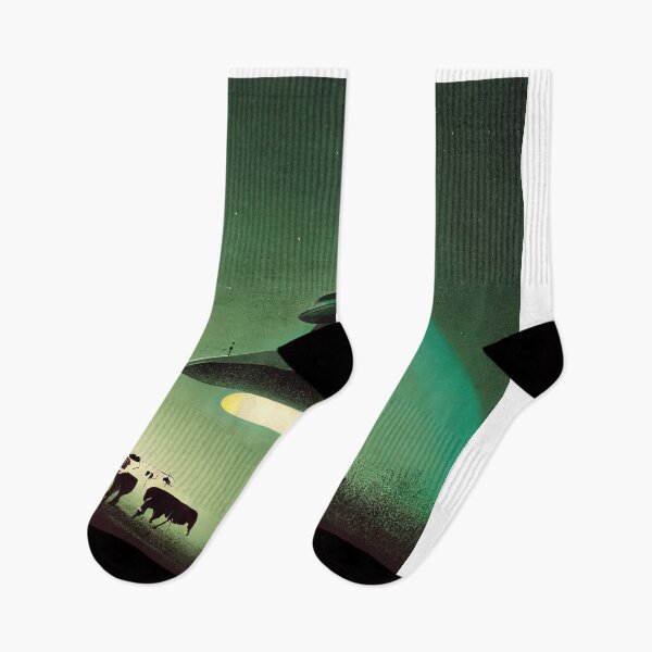 Item preview, Aliens Abducting Some Cows in a Field designed and sold by DennistonMade.