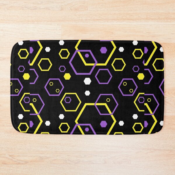 Item preview, Hexagons Non Binary Background. Nonbinary Pride designed and sold by Subtle Pride Shop.
