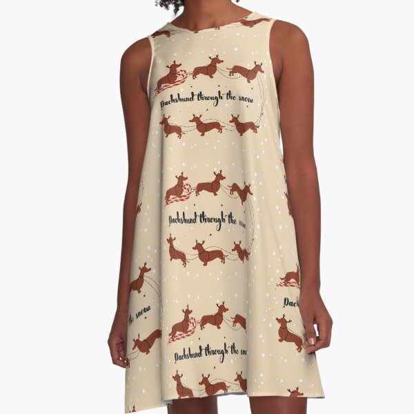 Item preview, Dachshund Through The Snow designed and sold by Laura Deakin Artist.