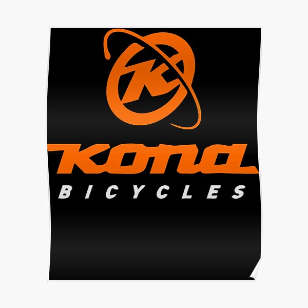 "Kona Bike Logo Active " Poster for Sale by ClaudeBrewer Redbubble