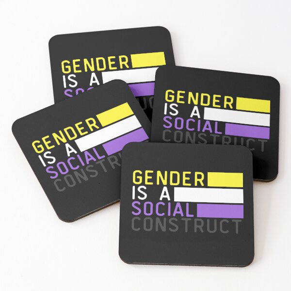 Item preview, Gender Is A Social Construct Non Binary. Nonbinary Pride designed and sold by Subtle Pride Shop.
