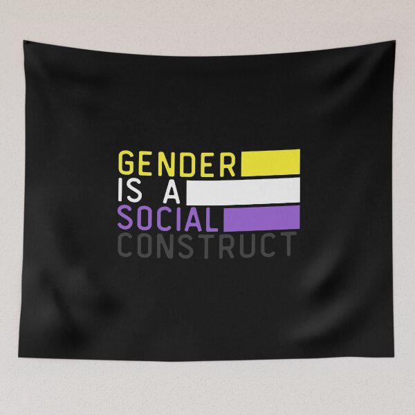 Item preview, Gender Is A Social Construct Non Binary. Nonbinary Pride designed and sold by Subtle Pride Shop.