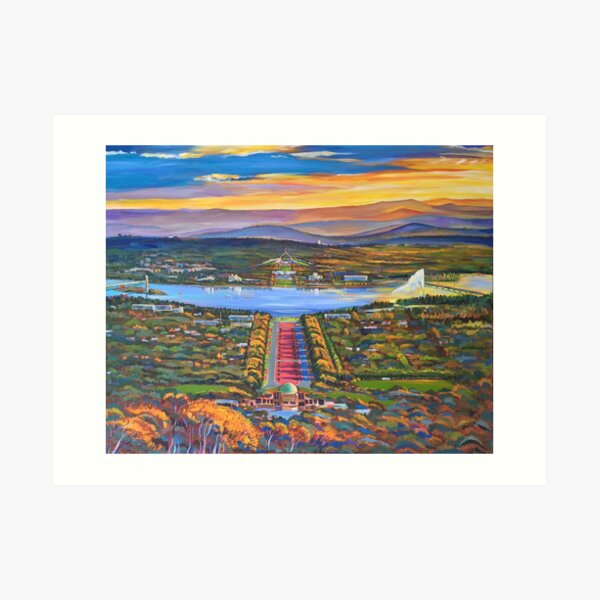 Canberra Panorama Art Print