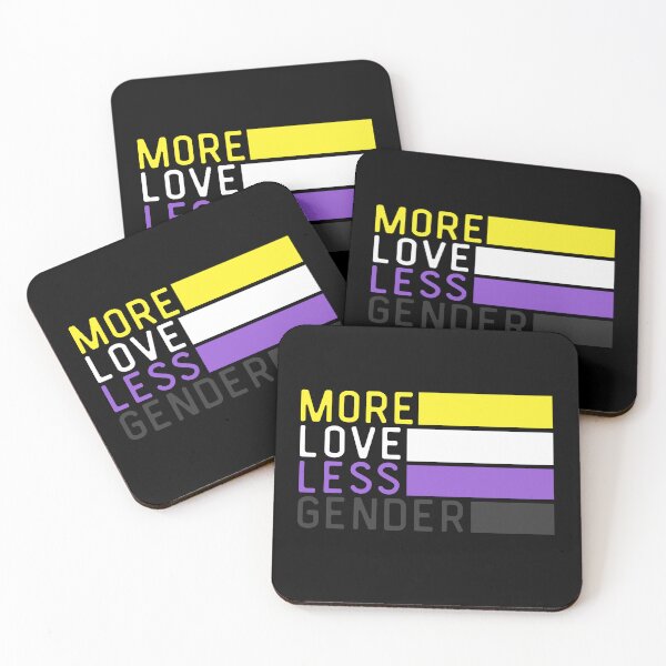 Item preview, More Love Less Gender Non Binary. Nonbinary Pride designed and sold by Subtle Pride Shop.