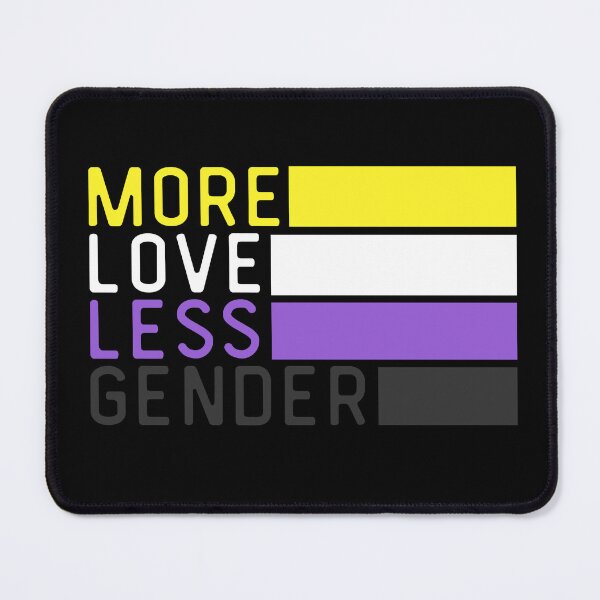 Item preview, More Love Less Gender Non Binary. Nonbinary Pride designed and sold by Subtle Pride Shop.