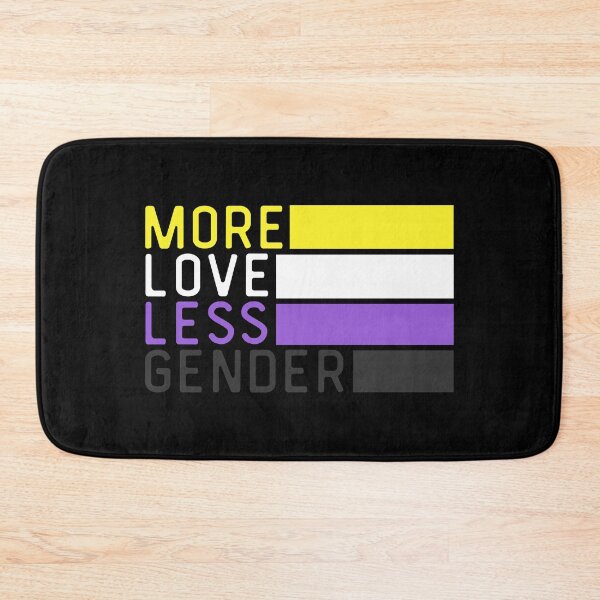 Item preview, More Love Less Gender Non Binary. Nonbinary Pride designed and sold by Subtle Pride Shop.