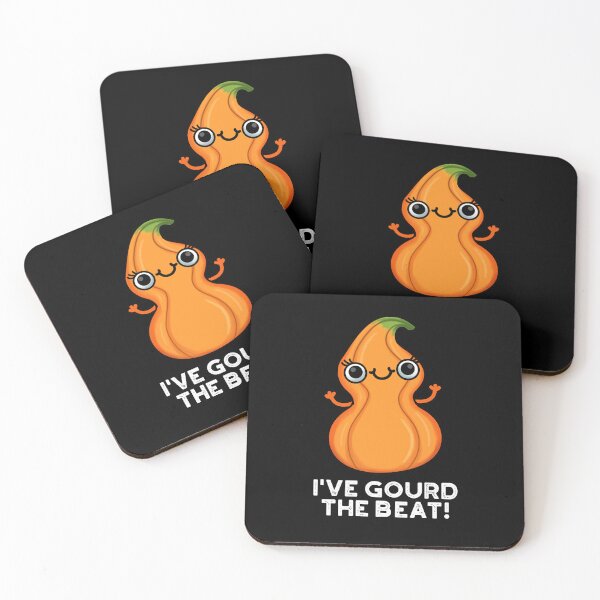 Item preview, I've Gourd The Beat Cute Veggie Puns (Dark BG) designed and sold by punnybone.