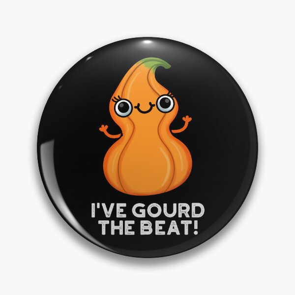 Item preview, I've Gourd The Beat Cute Veggie Puns (Dark BG) designed and sold by punnybone.