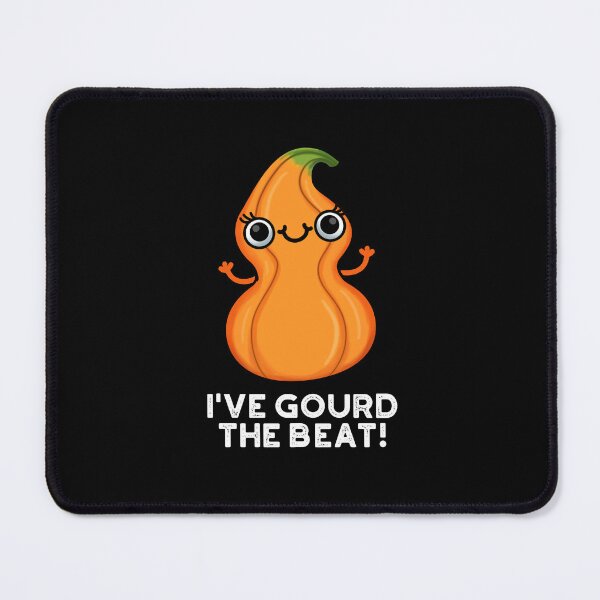 Item preview, I've Gourd The Beat Cute Veggie Puns (Dark BG) designed and sold by punnybone.