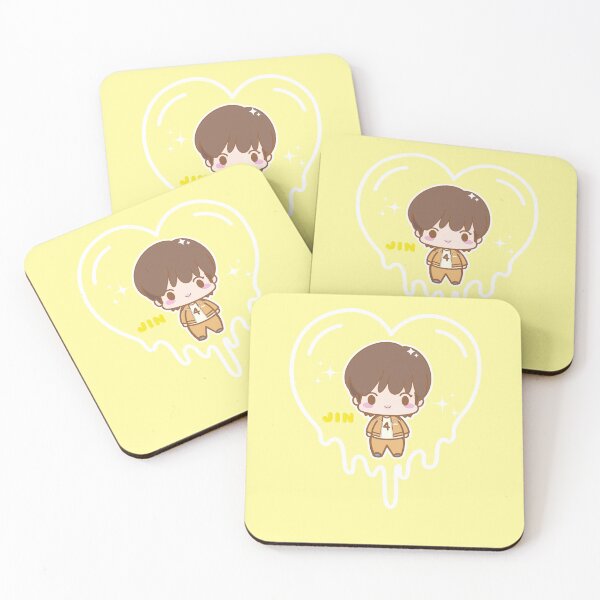 Item preview, Superdeformed chibi BTS Jin - Butter Heart designed and sold by jmicasa.