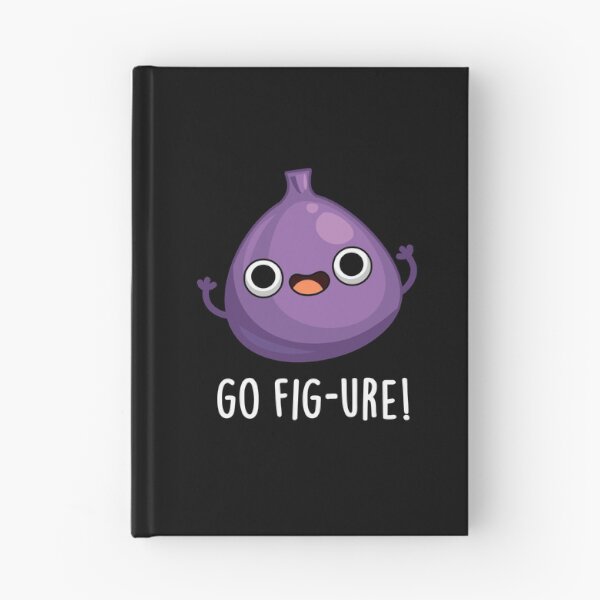 Item preview, Go Fig-ure Fig Funny Fruits Puns (Dark BG) designed and sold by punnybone.