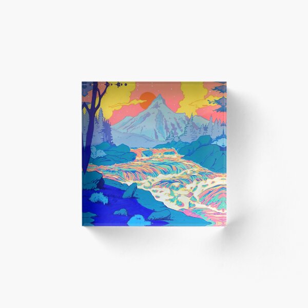 River Acrylic Block