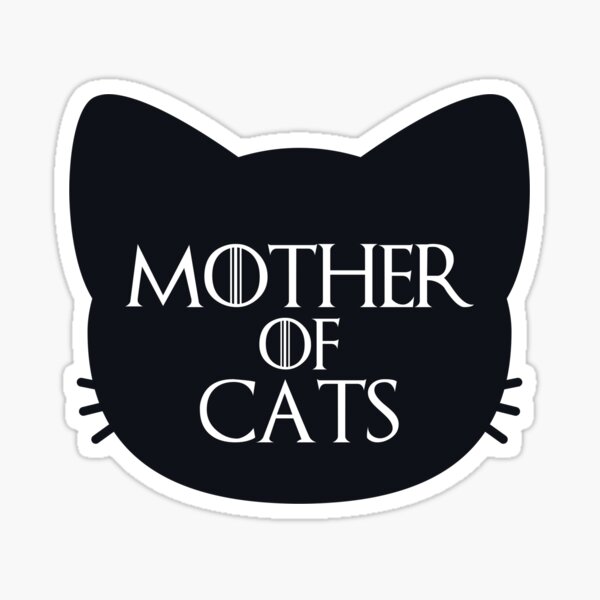 Mother of Cats Bold Sticker